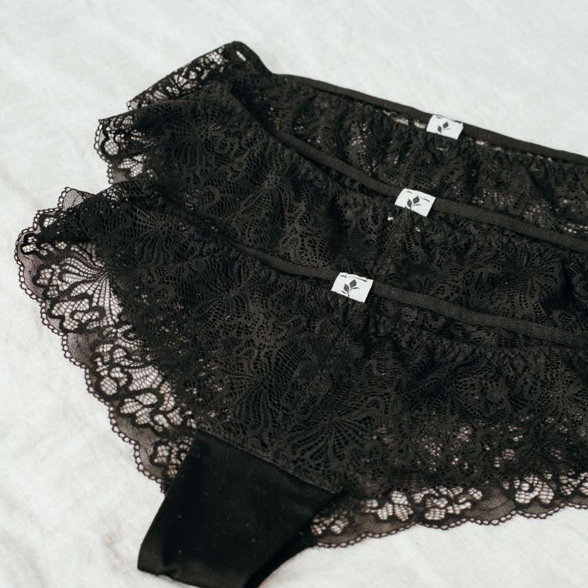 Caleçon en dentelle taille basse en pack de 3