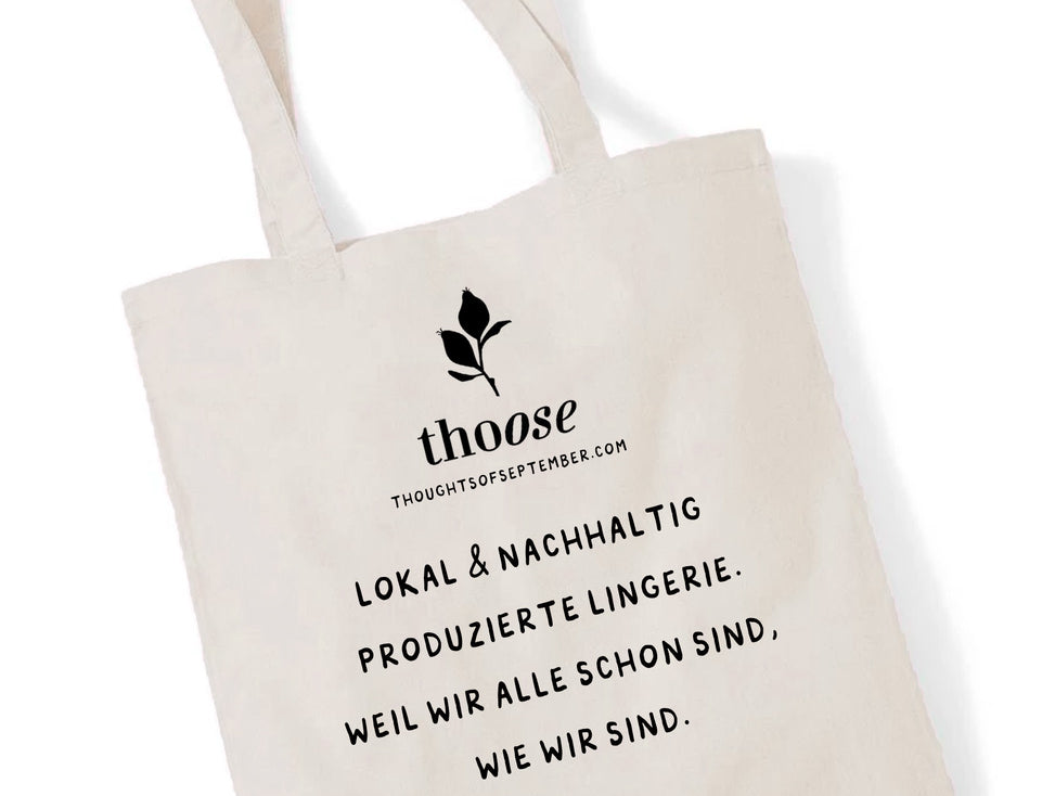 Rückseite Stofftasche thoughts of september