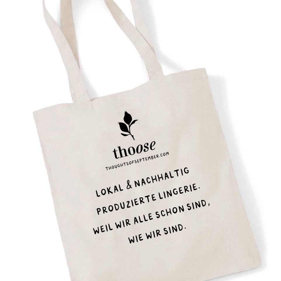Rückseite Stofftasche thoughts of september