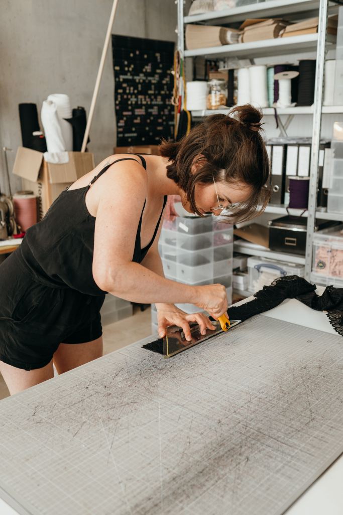 Zippora Marti cuts a Bralette .