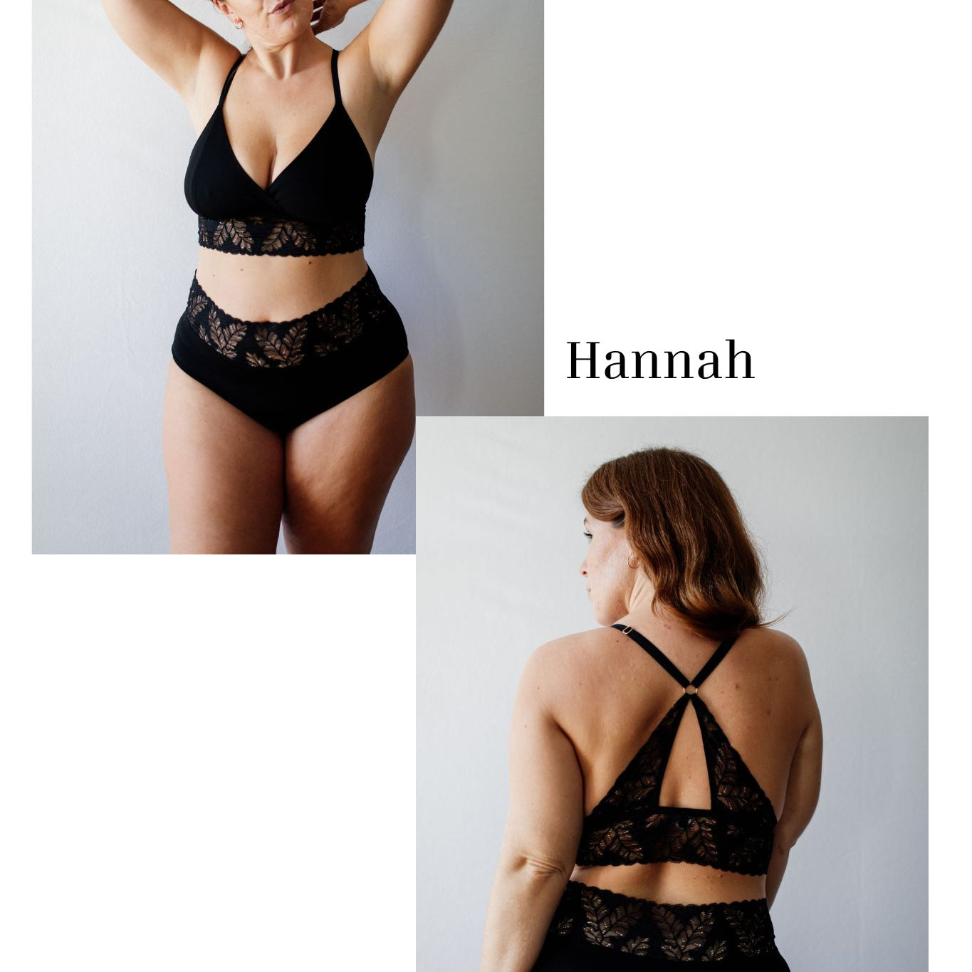 Ansichten des Bralette "Hannah" als inspiration für dein selbst entworfenes Bralette