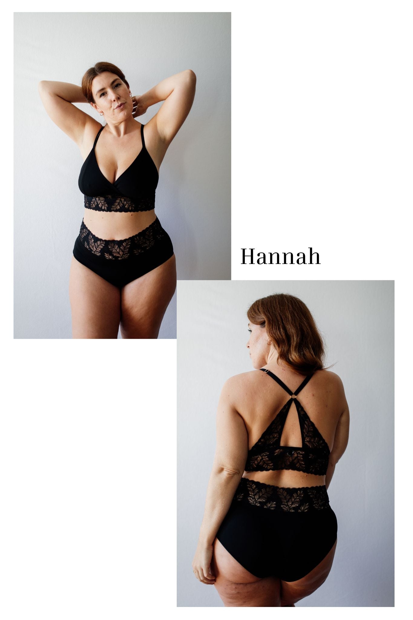 Ansichten des Bralette "Hannah" als inspiration für dein selbst entworfenes Bralette