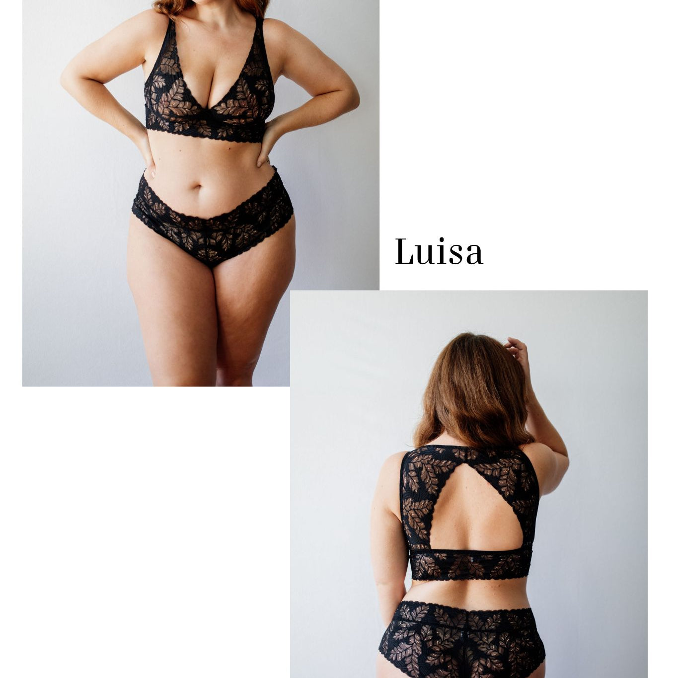 Ansichten des Bralette „Luisa“ als Inspiration für dein selbst entworfenes Bralette bei thoughts of september