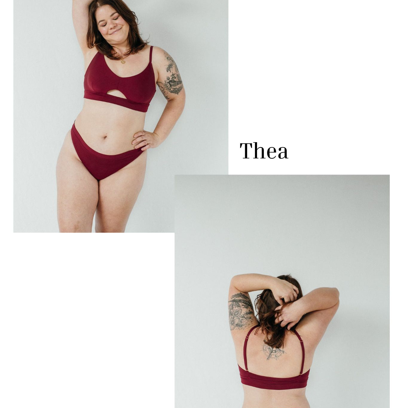 Bralette ‚Thea‘ in verschiedenen Ansichten zum Selbstgestalten