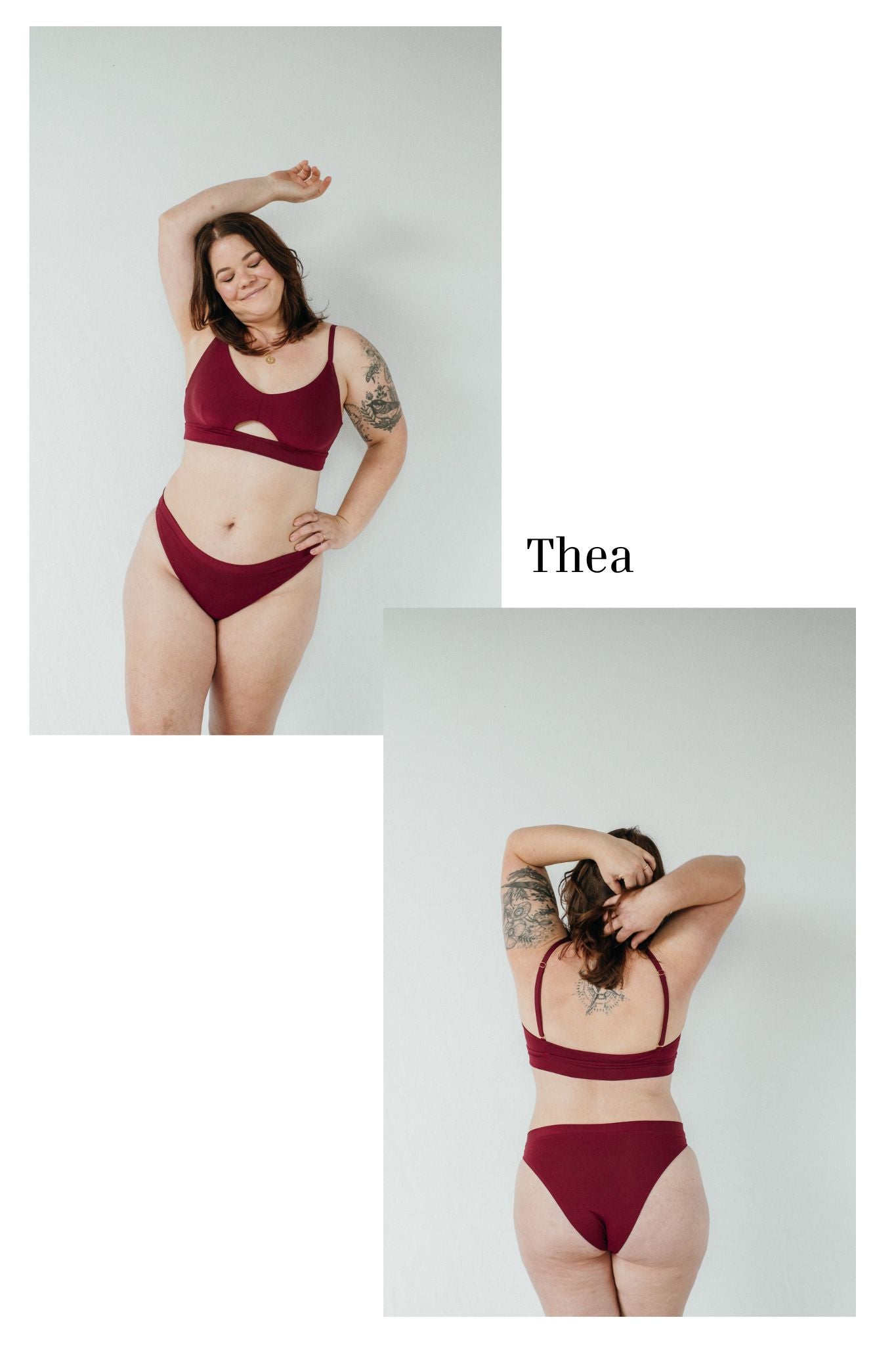 Bralette ‚Thea‘ in verschiedenen Ansichten zum Selbstgestalten