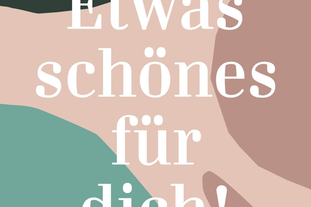 Auf dem dem Gutschein für nachhaltige Unterwäsche steht: "Etwas Schönes für dich!" 
