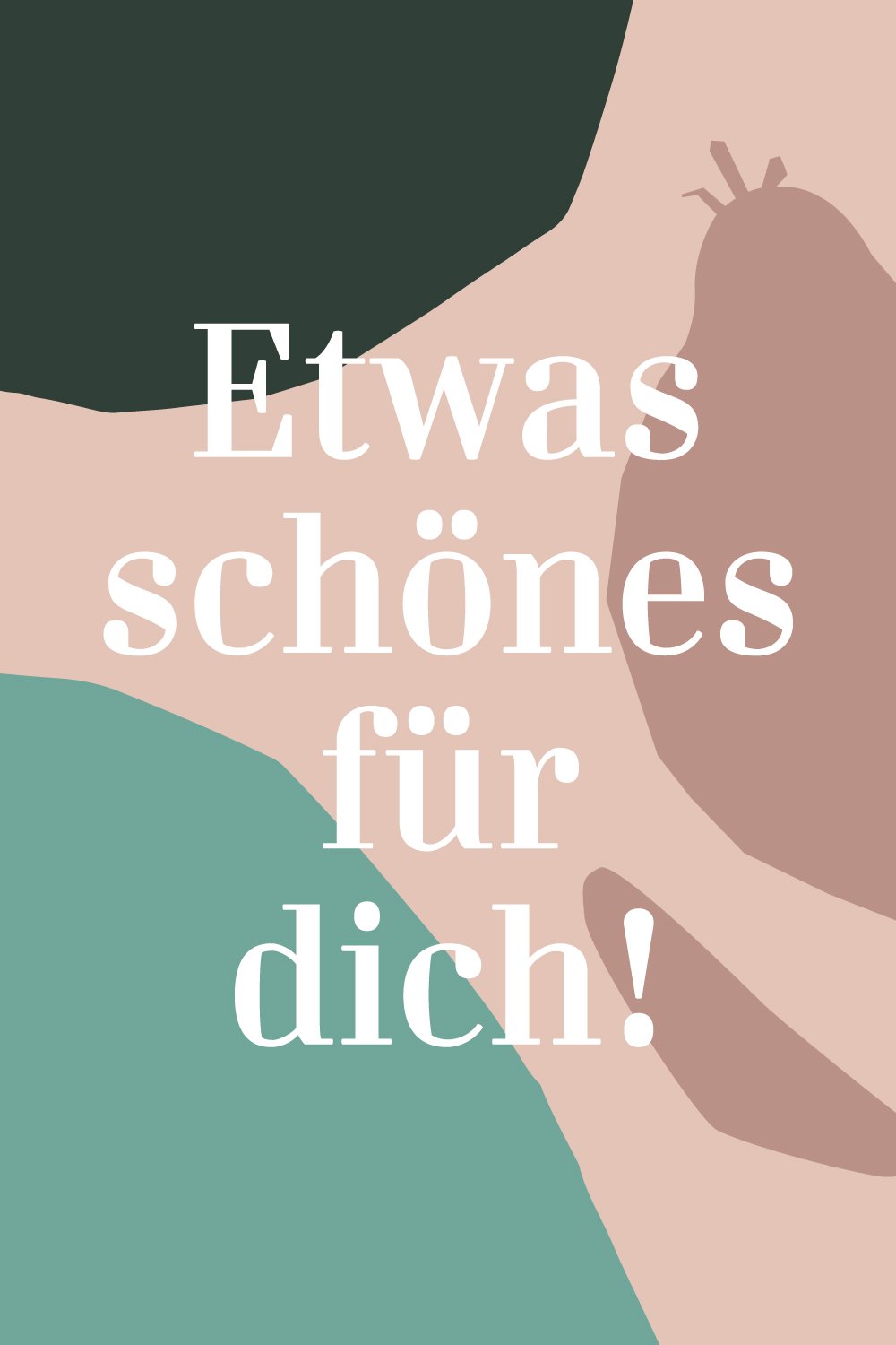 Auf dem dem Gutschein für nachhaltige Unterwäsche steht: "Etwas Schönes für dich!" 